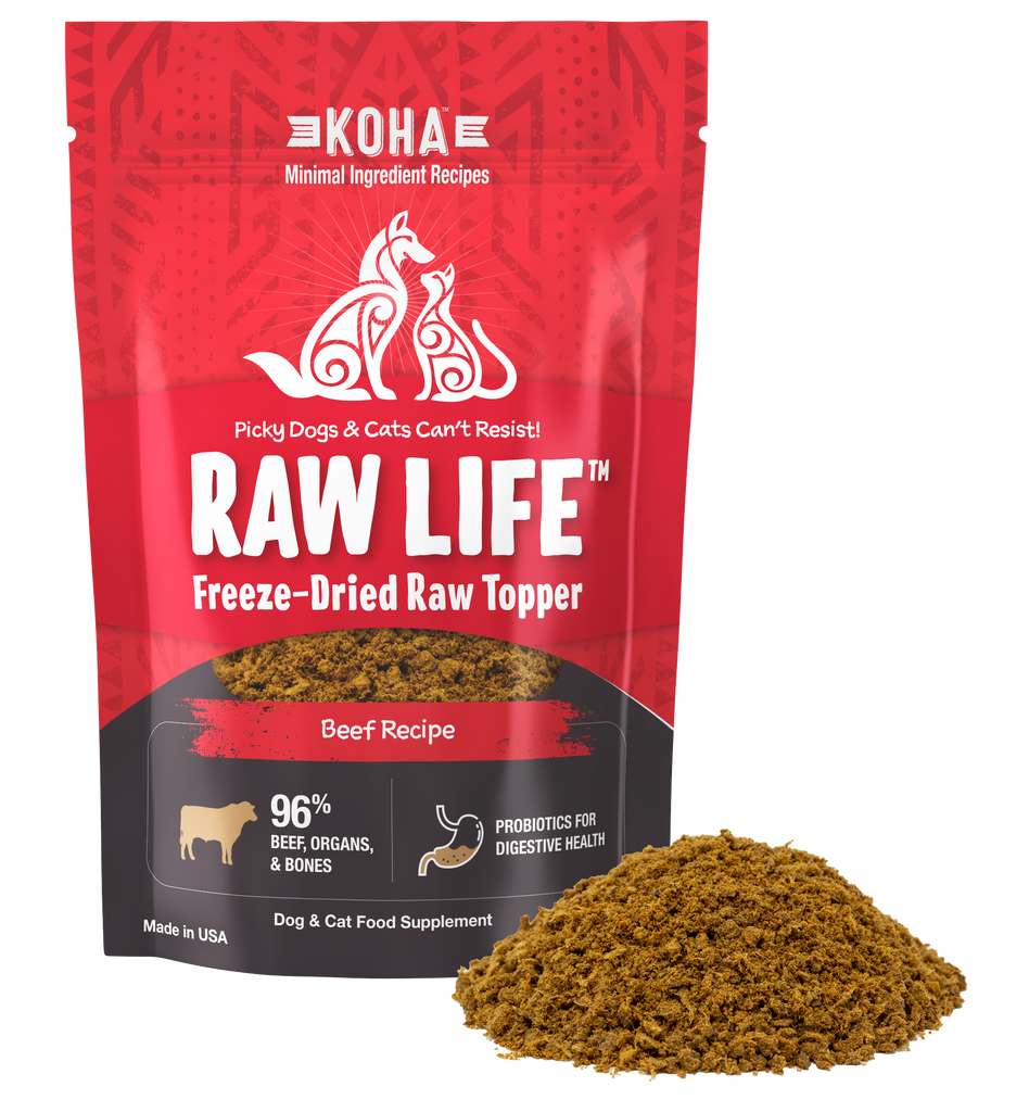 Koha Koha Raw Life Freeze-Dried Raw Topper, Beef