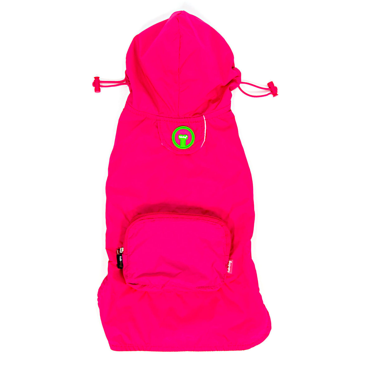 Fab Dog Fab Dog Hot Pink Packable Raincoat