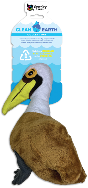 Spunky Pup Spunky Pup Clean Earth Plush Pelican, Large