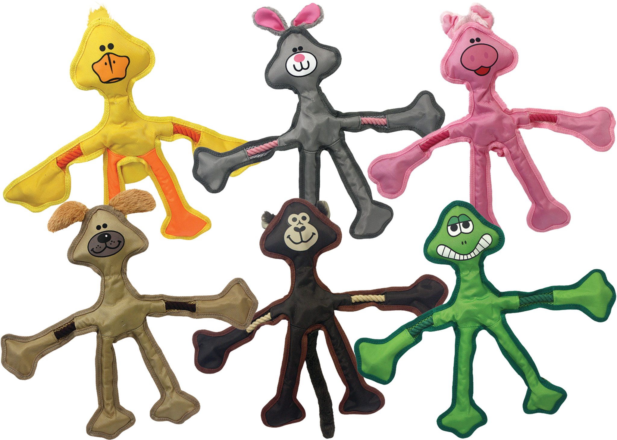 Multipet Multipet Skele-Rope 15”, Assorted