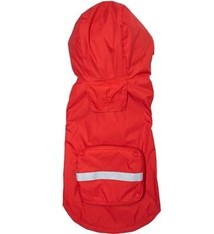 Doggie Design Doggie Design Red Packable Raincoat