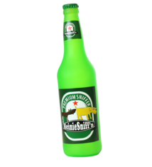 VIP Products VIP Silly Squeaker Beer Bottle Heinie Sniffin Vinyl Dog Toy