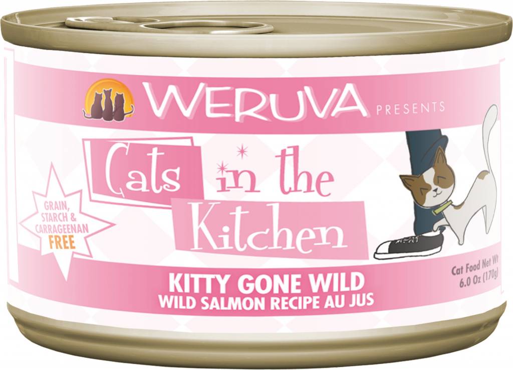 Weruva Weruva Cats in the Kitchen Kitty Gone Wild Wild Salmon Recipe Au Jus For Cats