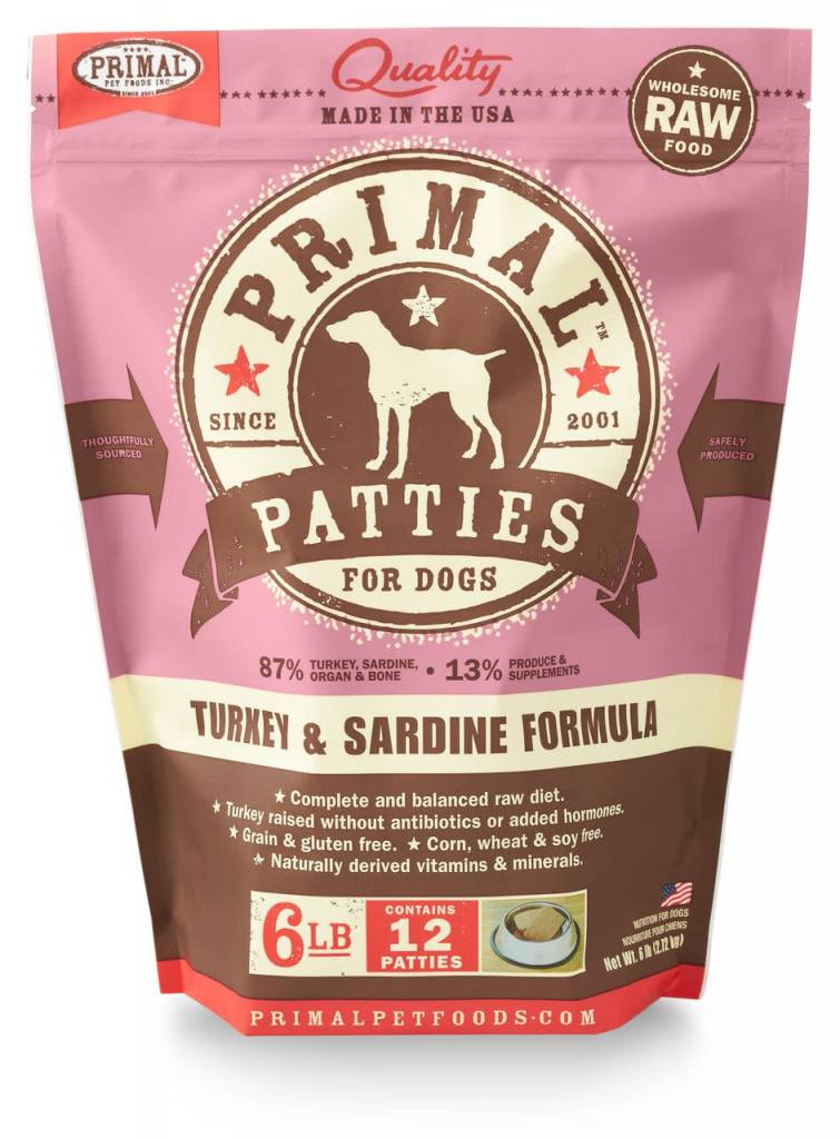 Primal Pet Foods Primal Raw Frozen Canine Turkey & Sardine Formula