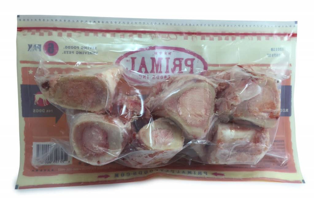 Primal Pet Foods Primal Frozen Raw Recreational Beef Marrow Bones 2" 6 PACK