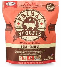 Primal Pet Foods Primal Raw Frozen Feline Pork Formula 3lb