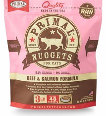 Primal Pet Foods Primal Raw Frozen Feline Beef & Salmon Formula 3lb