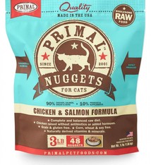 Primal Pet Foods Primal Raw Frozen Feline Chicken & Salmon Formula 3lb