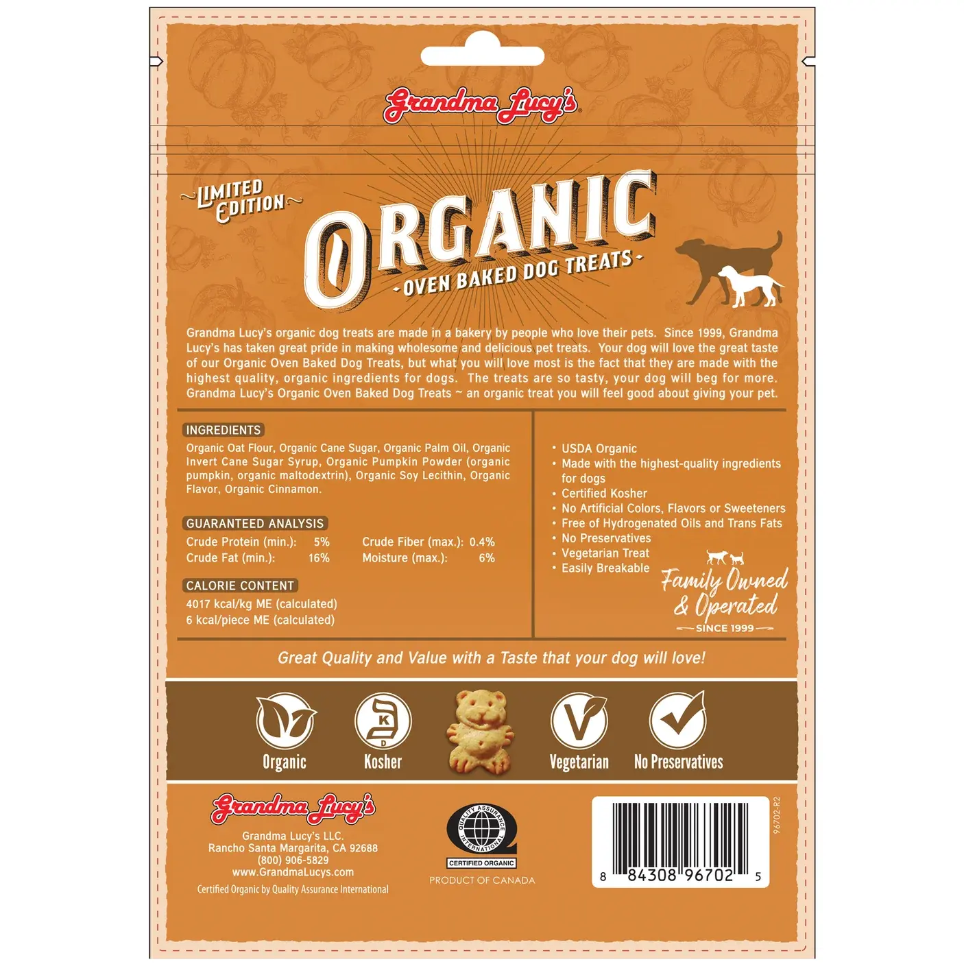 Grandma Lucys Grandma Lucys Organic Baked Pumpkin Pie 8oz