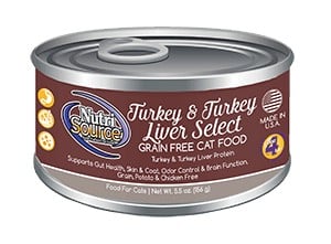 Nutrisource Nutrisource Turkey & Turkey Liver Select Grain Free For Cats