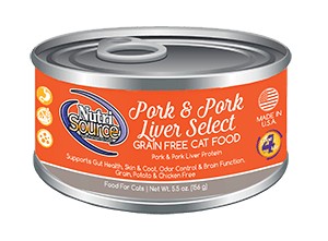 Nutrisource Nutrisource Pork & Pork Liver Select Grain Free For Cats