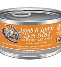 Nutrisource Nutrisource Lamb & Lamb Liver Select Grain Free For Cats