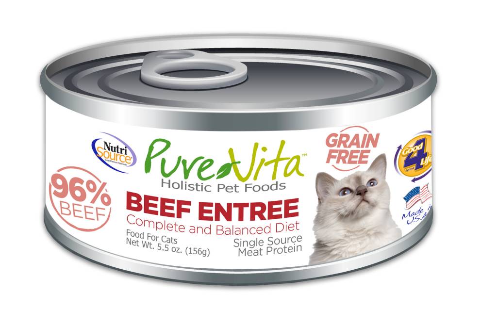 Pure Vita Pure Vita Beef Entree Grain Free for Cats