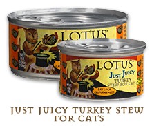 Lotus Pet Foods Lotus Just Juicy Turkey Stew For Cats