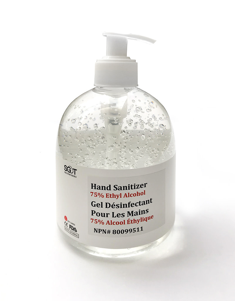Gel désinfectant 500ml avec pompe