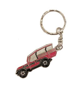 THE PIN CENTER PINK JEEP KEYCHAIN