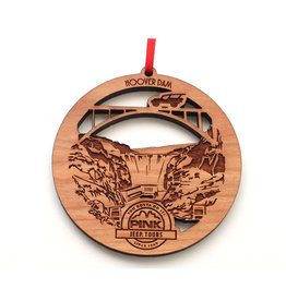 NESTLED PINES WOODWORKING WOOD ORNAMENT HOOVER DAM