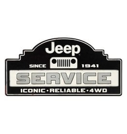 OPEN ROAD BRANDS JEEP 1941 SERVICE EMBOSSED TIN SIGN