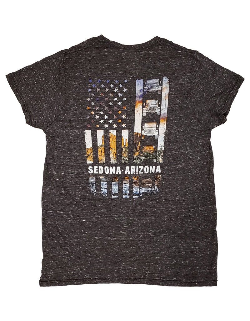 ARG/SHERRY MANUFACTURING CO. INC. SEDONA OFF ROAD FLAG TEE BLACK