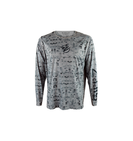 Gillz Gillz Men's LS Extreme Scales AOP High Rise Grey