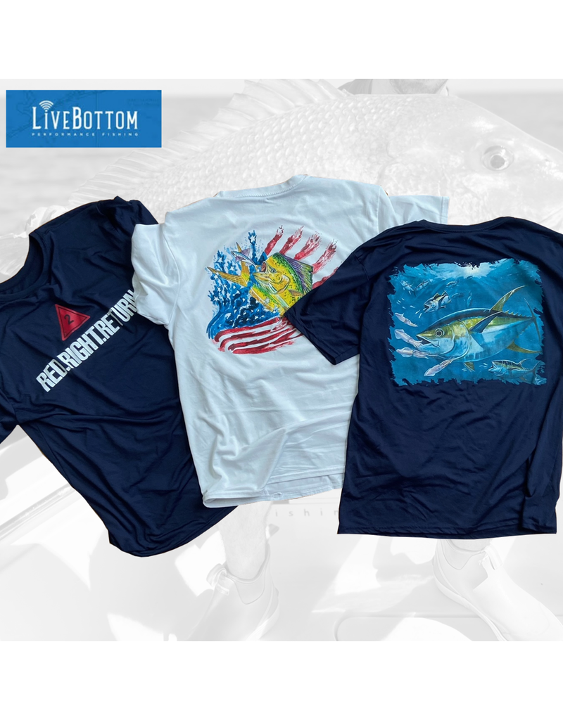 Live Bottom LiveBottom SS Performance Out of Ink - Navy