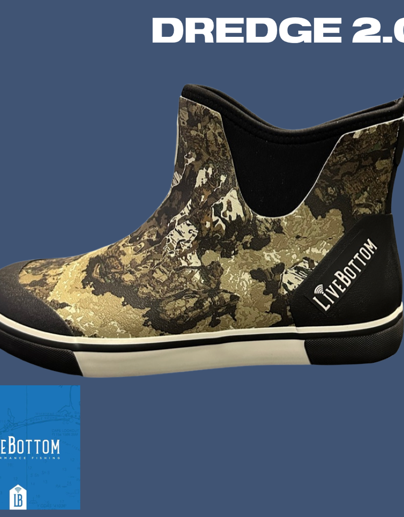 LiveBottom Livebottom Dredge 2.0 Whitetail Camo Deck Boot
