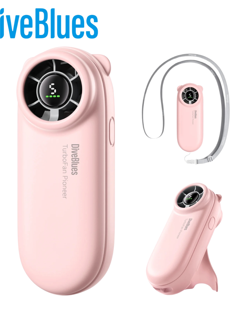 Diveblues Ocoopa  Diveblues TurboBear Handheld Fan - Pink