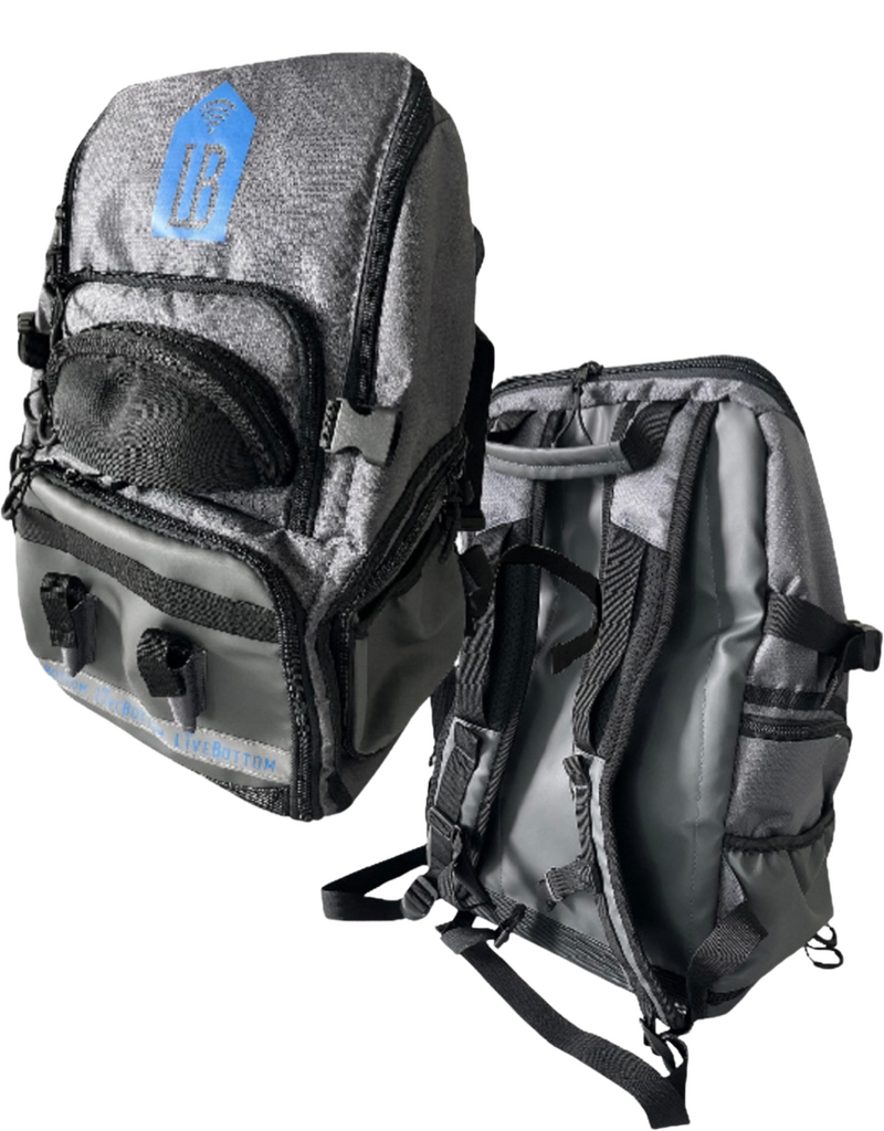 LiveBottom Livebottom ST-6218 Fishing Backpack Gray/Black