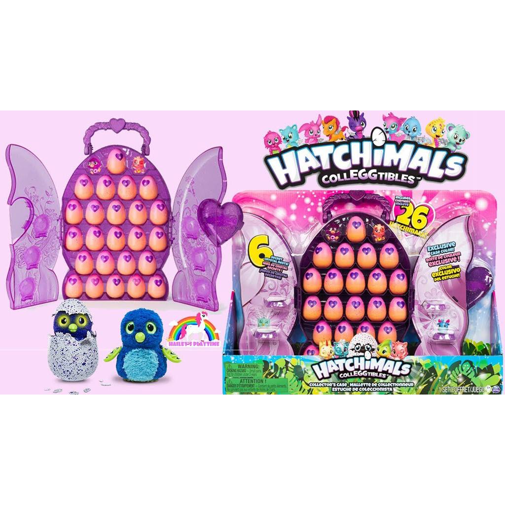hatchimals colleggtibles set & collector's case