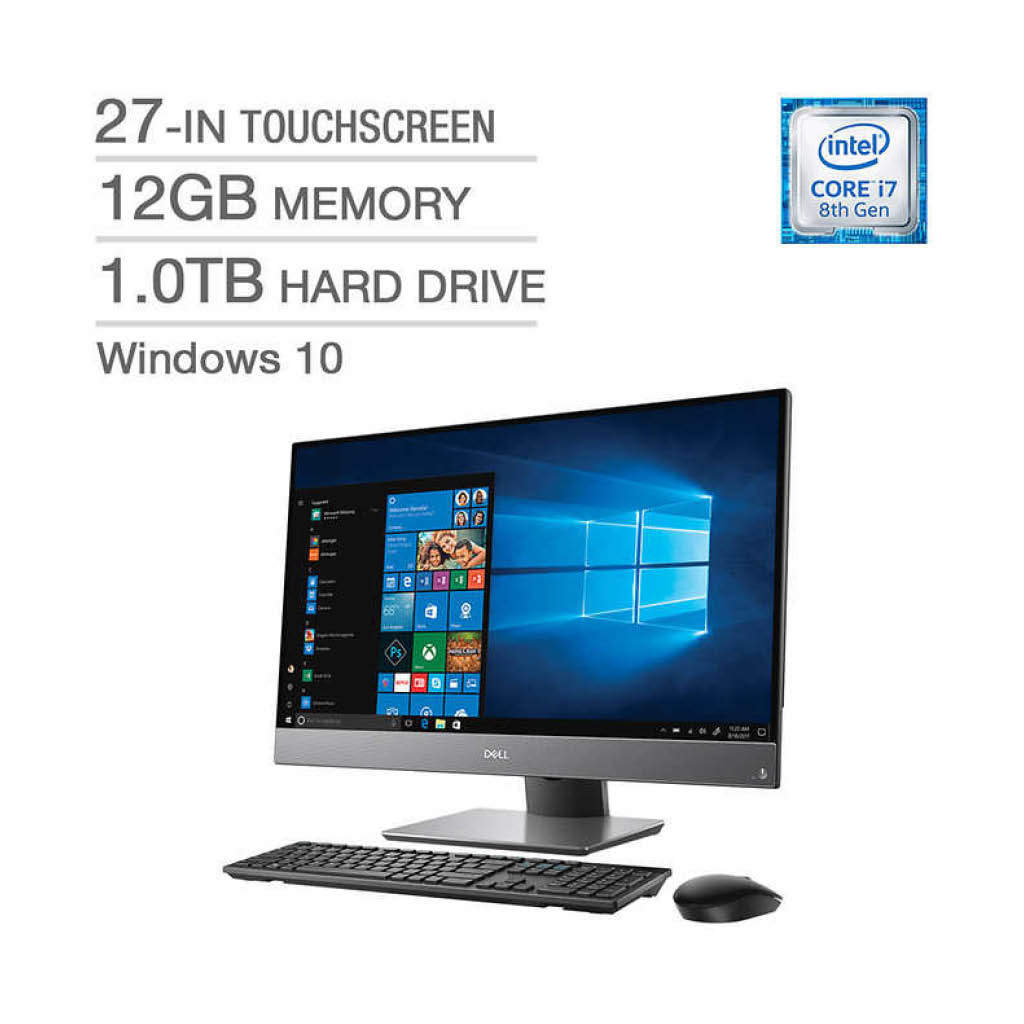 Dell Inspiron 27 7777 All In One Desktop Intel Core I7 8700t