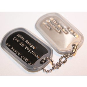 Poco Military Custom Dog Tag Printing (GOLD)
