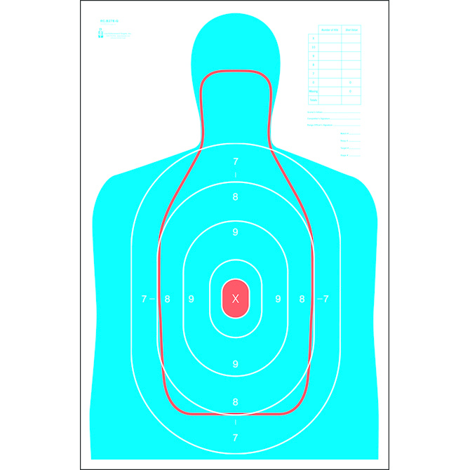 Paper Shooting Targets Silhouette Gun Pistol Rifle B-27E 100 OGPC Paper Shooting Targets Silhouette Gun Pistol Rifle B-27E 100 OGPC