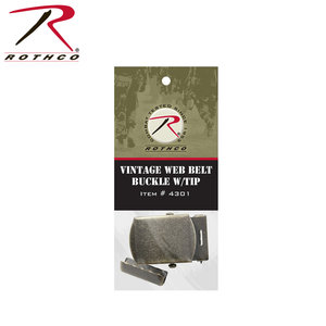 Rothco Rothco Vintage Brass Web Belt Buckle w/ Tip (#4301)