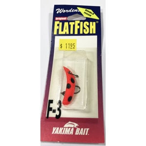 Yakima Yakima Flatfish Single Hook Spinner (Fluorescent Red/Black)