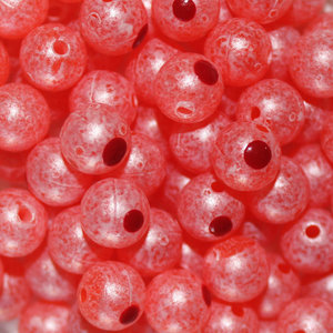 Trout Beads Blood Dot Eggs (20 Pack / 6mm) Natural Roe
