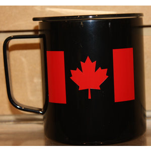 Poco Military Canada Flag Mug (Black/Red)- Imperfect Creations