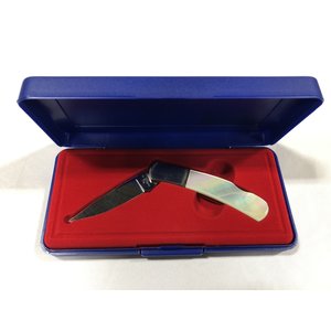 Katz Knives KATZ Gentleman PEARL Handle Folder (w/ Case) ATS-34 (2.5")