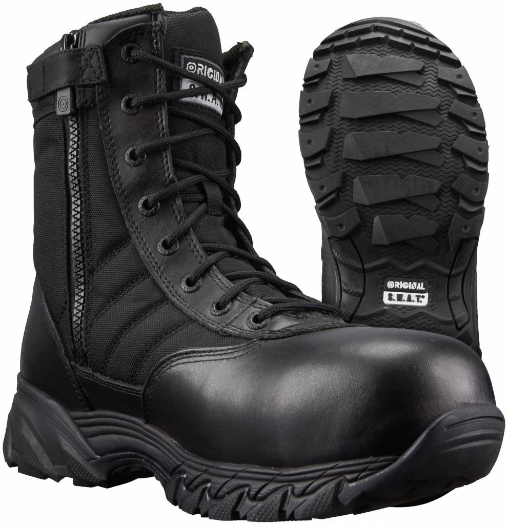 waterproof work boots with side zipper