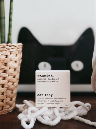 routine. Cat Lady (vegan) - Natural Deodorant 58g routine. Cat Lady (vegan) - Natural Deodorant 58g