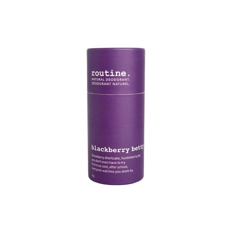 routine. Blackberry Betty - 50g Deodorant Stick