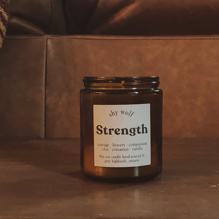 Shy Wolf Strength - 8oz Soy Candle