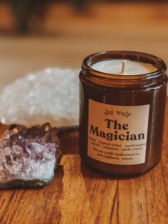 Shy Wolf The Magician - 8oz Soy Candle Shy Wolf The Magician - 8oz Soy Candle