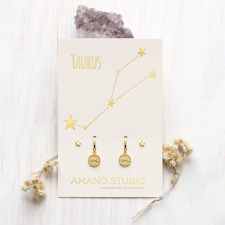 Amano Studio Jewelry Zodiac Huggie Earrings