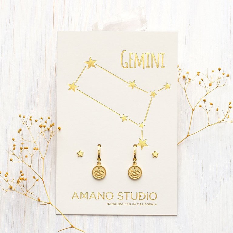 Amano Studio Jewelry Zodiac Huggie Earrings