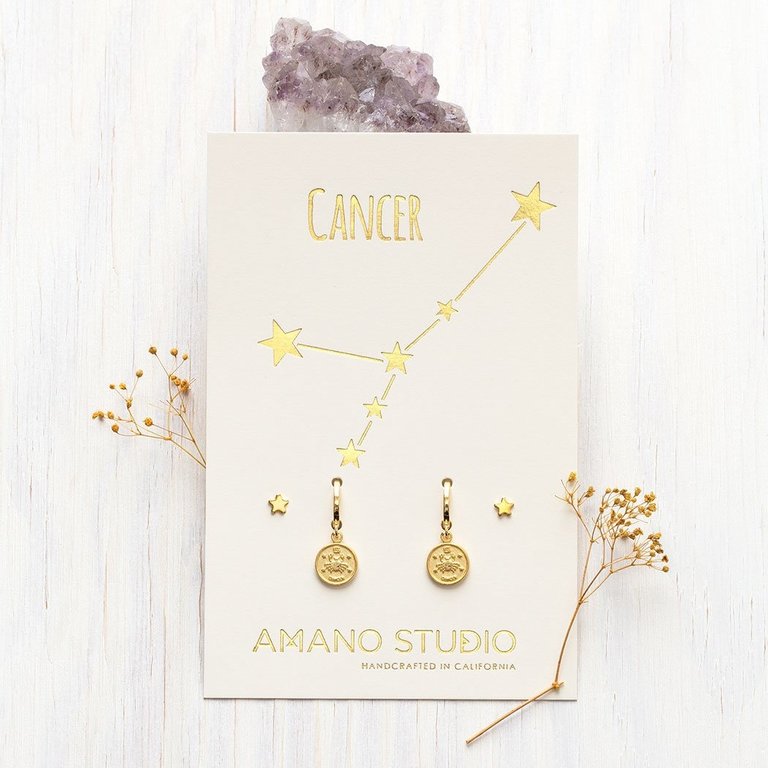 Amano Studio Jewelry Zodiac Huggie Earrings