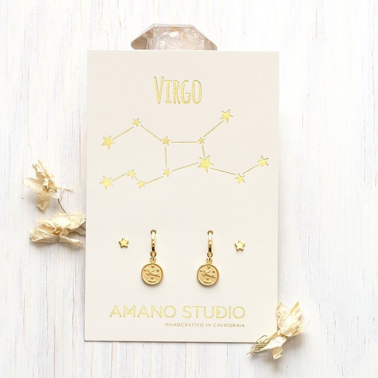 Amano Studio Jewelry Zodiac Huggie Earrings