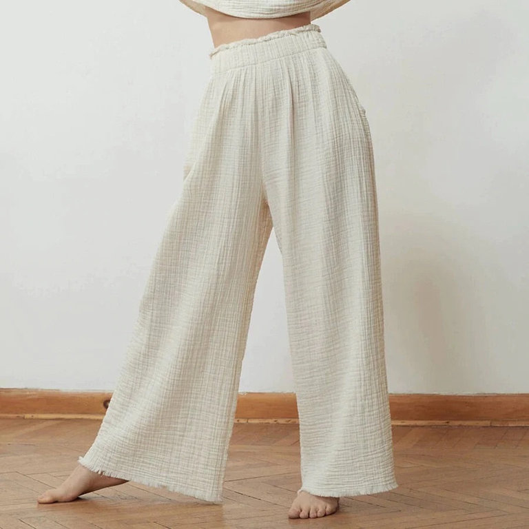 Pokoloko Crinkle Palazzo Pants O/S