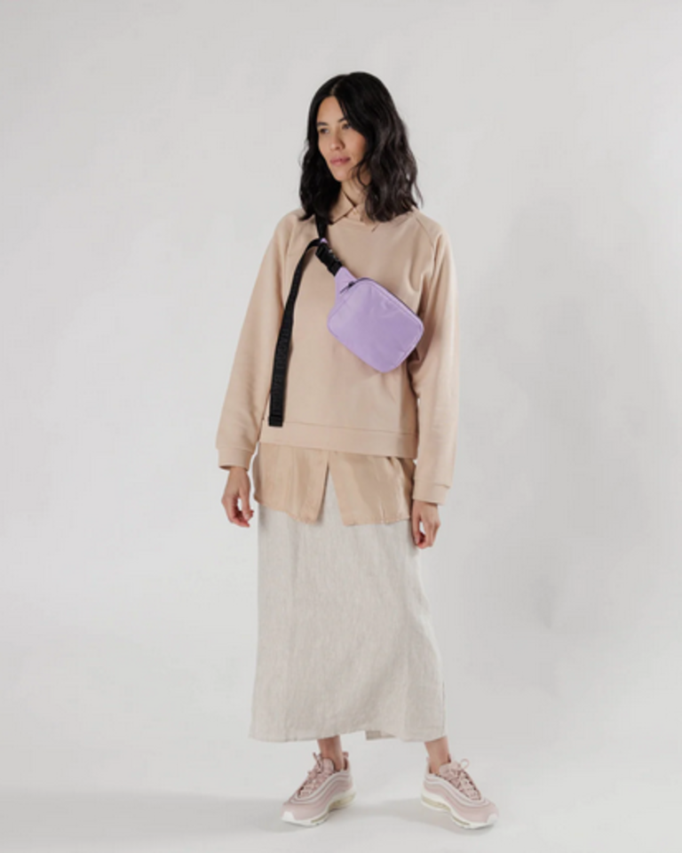 Baggu Puffy Fanny Pack - Dusty Lilac