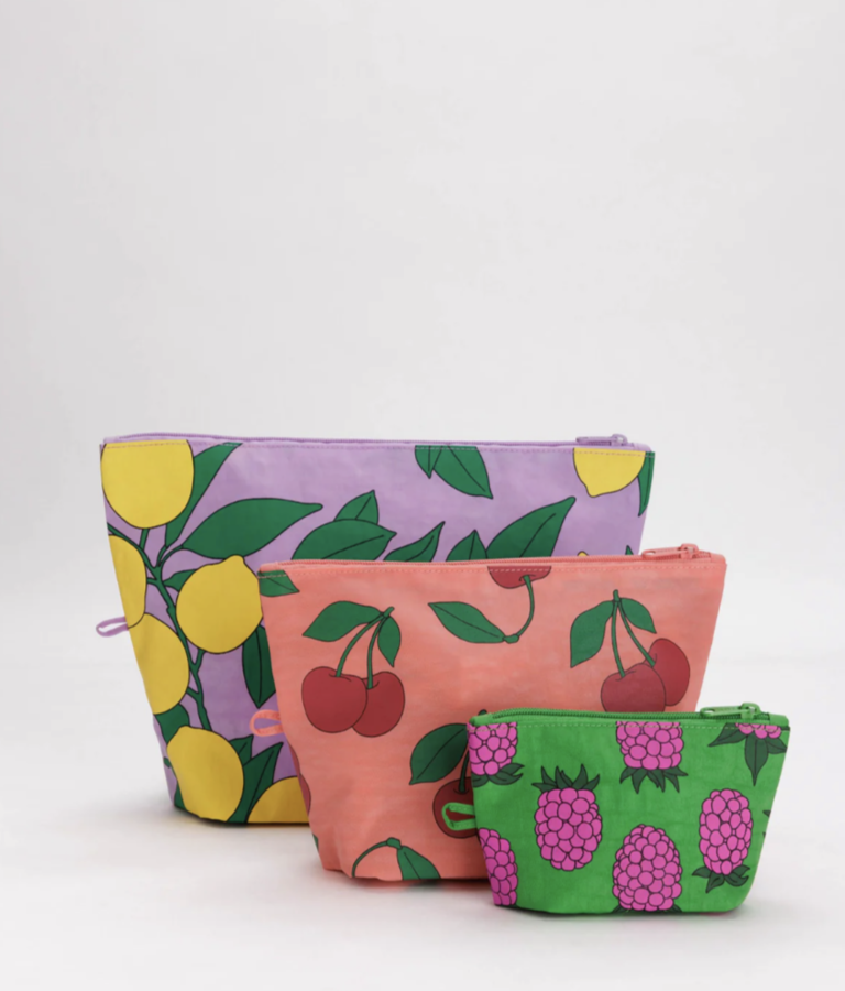 Baggu Go Pouch Set - Sunshine Fruit