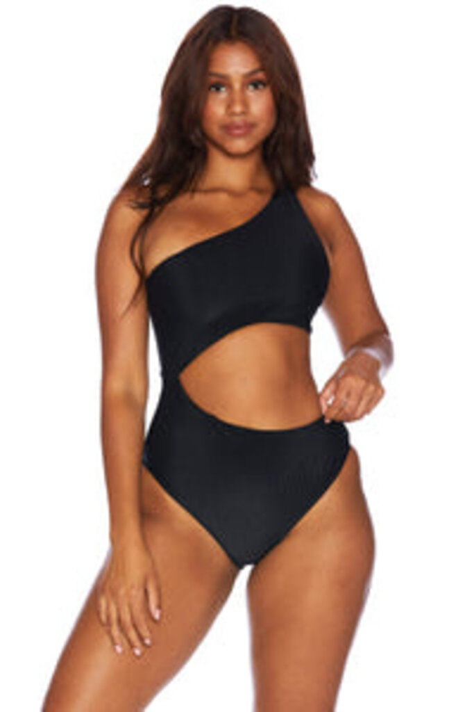 Beach Riot Celine One Piece - Black